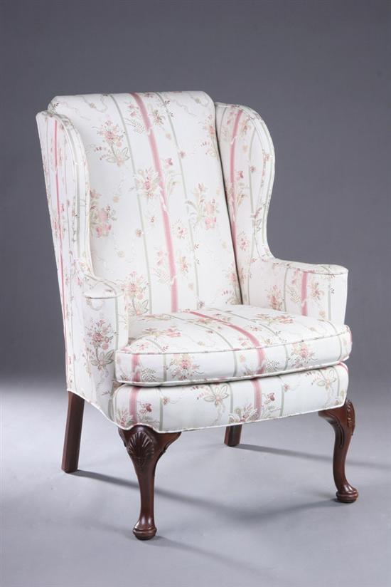 Appraisal: AMERICAN CHIPPENDALE STYLE EASY CHAIR th century Baker Furniture Co