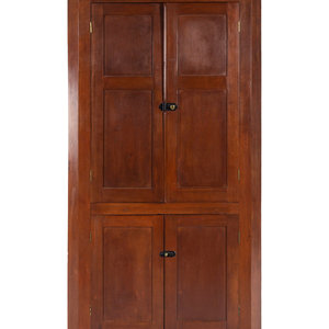 Appraisal: A Federal Style Cherrywood Corner Cabinet th Century Height x