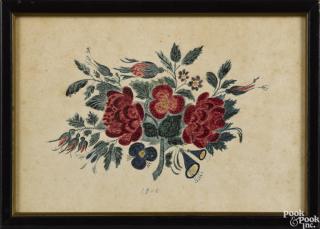 Appraisal: Attributed to Maria Heebner Montgomery County Pennsylvania - watercolor fraktur