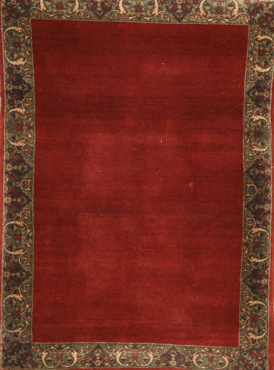 Appraisal: Kerman Rug Second Quarter th Century Red ground within a