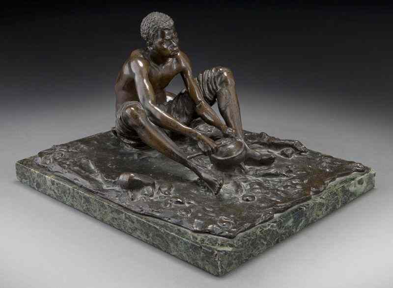 Appraisal: Anton van Wouw ''The Mealipap Eater'' bronze Signed and inscribed