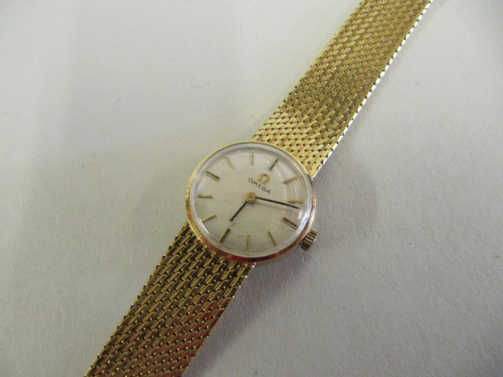 Appraisal: Ladies 's ct gold Omega wrist watch with cream dial