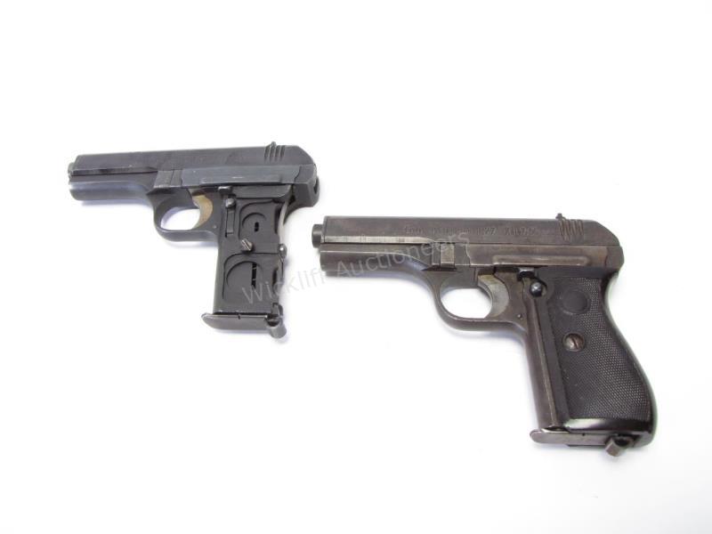 Appraisal: Pair of CZ Model Semi Auto Pistols-Blued barrel Chambered in