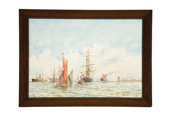 Appraisal: ON THE EBB-THE THAMES AT BROADNESS BY WILLIAM G WHITTINGTON