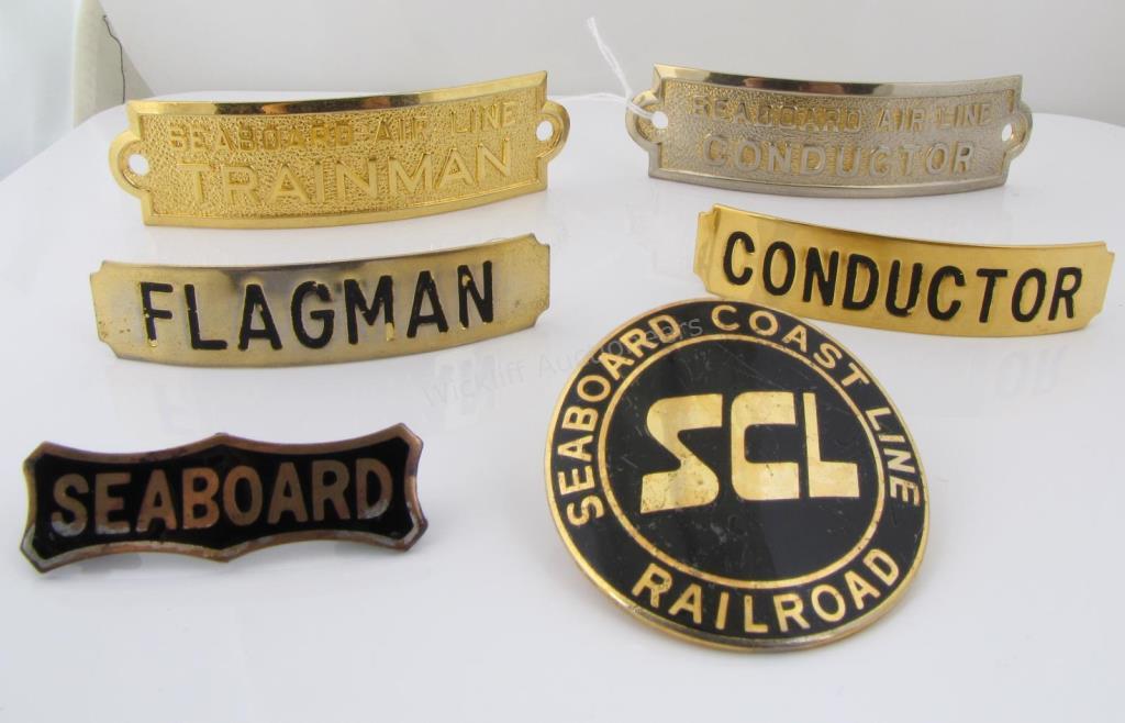 Appraisal: Seaboard Air and Coast Line Railroad Badges six total including