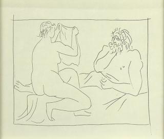 Appraisal: Print Pablo Picasso Pablo Picasso Spanish - Homme et Femme