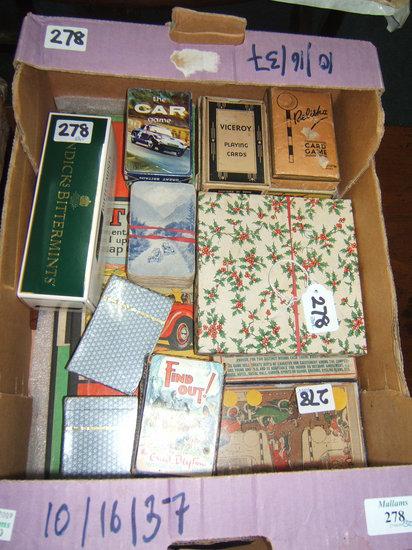 Appraisal: A QUANTITY OF PRE- POST-WAR MOTORING GAMES playing cards and