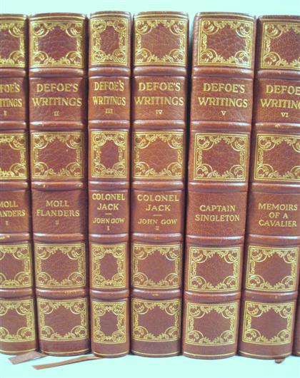 Appraisal: vols Defoe Daniel The Novels Selected Writings Oxford Shakespeare Head