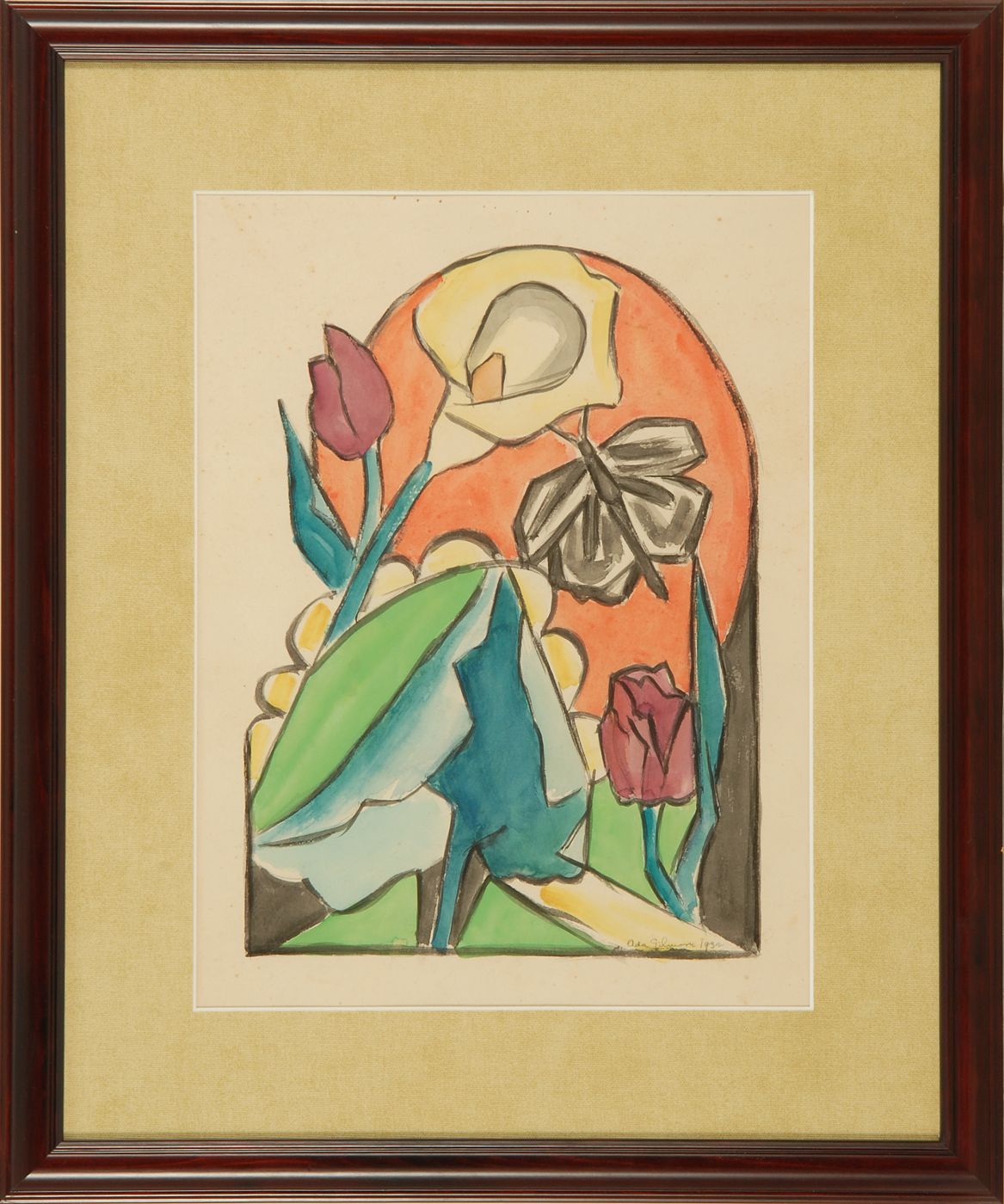 Appraisal: ADA GILMORE CHAFFEEAmerican - Floral still life Signed and dated