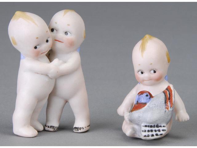 Appraisal: Lot Two Rose O'Neill Action Kewpies Germany ca includes sitting