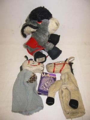 Appraisal: A Muffin the Mule glove puppet the grey plush with