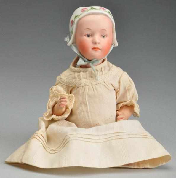 Appraisal: Heubach Baby Stuart Character Doll Description German bisque socket head