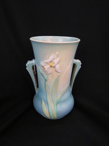 Appraisal: Roseville Iris Art Pottery Vase blue -