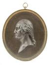 Appraisal: BRONZE BAS RELIEF MEDALLION PORTRAIT - Oval Bronze Bust Portrait