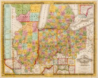 Appraisal: MITCHELL Samuel Augustus - Map of the States of Ohio