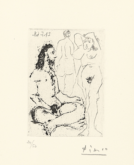 Appraisal: PABLO PICASSO Series Etching and aquatint x mm x inches