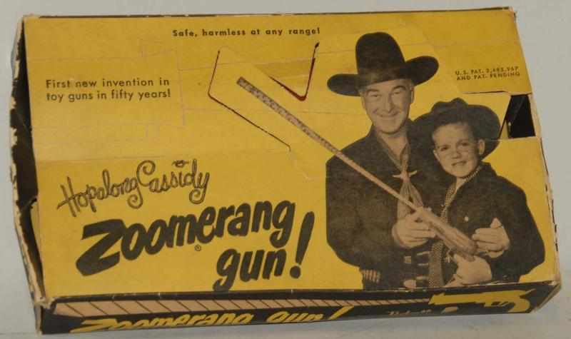 Appraisal: Vintage Hopalong Cassidy Zoomerang Gun Includes original box Looks unused