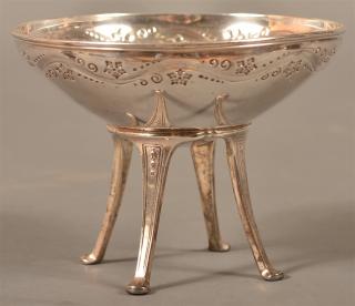 Appraisal: Tiffany Co Sterling Footed Bon Bon Dish Tiffany Co Sterling