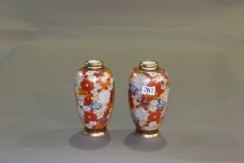 Appraisal: A pair of Japanese Satsuma vases