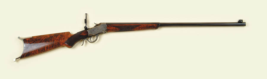 Appraisal: EXTREMELY RARE FACTORY ENGRAVED WINCHESTER LOW WALL SINGLE SHOT RIFLE