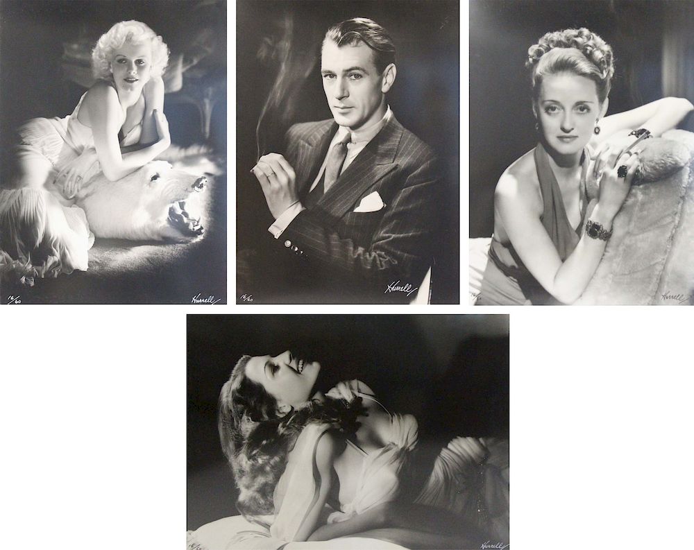 Appraisal: GEORGE HURRELL AMERICAN - Lot of Four Photographs Signed lower