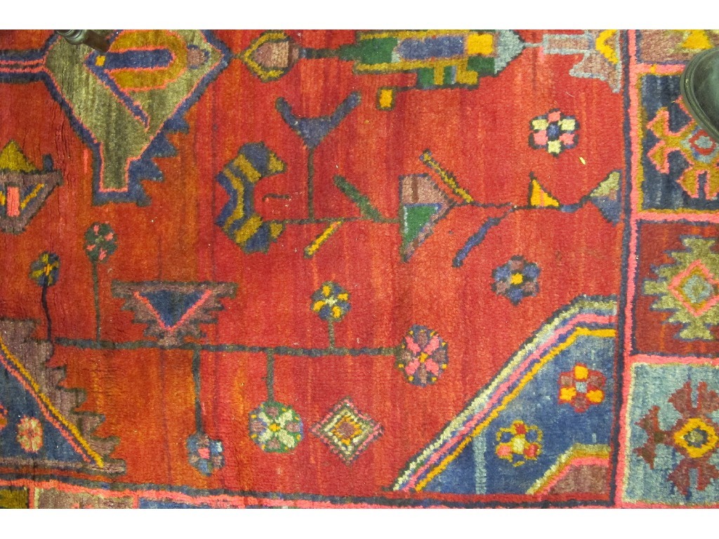 Appraisal: An Iranian 'Nomadic Tribal Lori' rug with geometric design cm