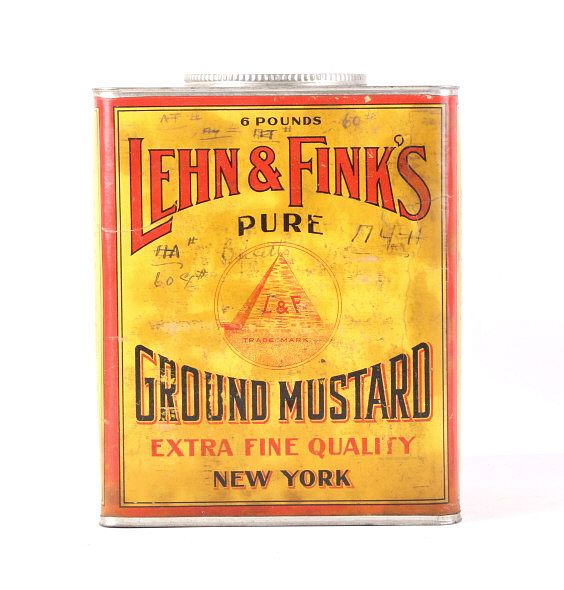 Appraisal: Lehn Fink's Ground Mustard Canister Included in this lot is