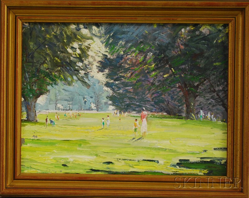 Appraisal: Roger Wilson Dennis American - Harkness Park Signed Dennis l