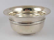 Appraisal: A sterling silver open bowl Birmingham weight gms