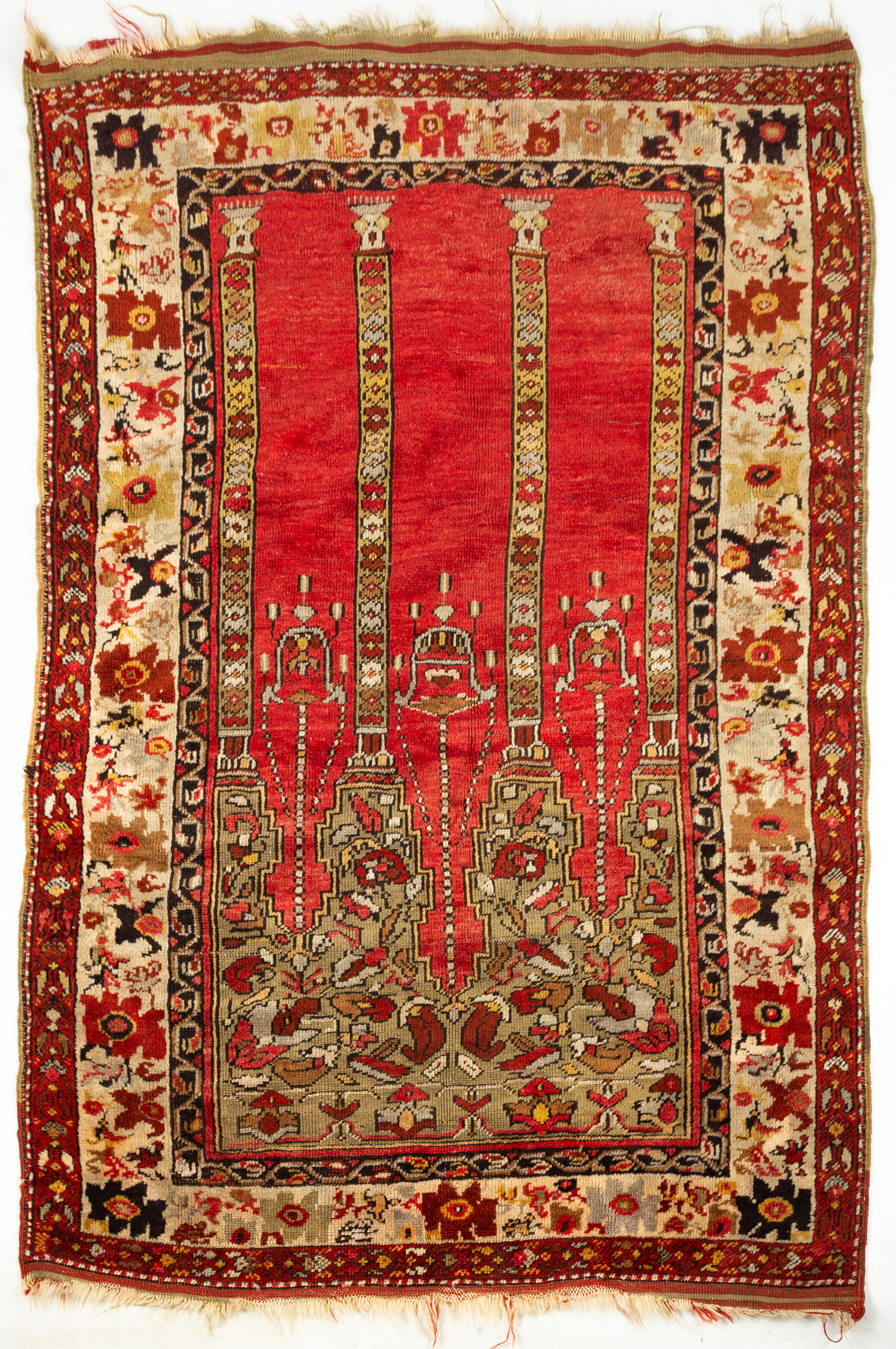 Appraisal: TURKISH PRAYER RUG Early th century