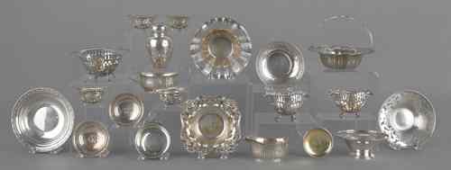 Appraisal: Collection of sterling silver tablewares ozt