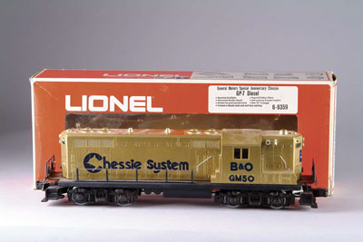 Appraisal: LIONEL GENERAL MOTORS SPECIAL ANNIVERSARY CHESSIE GP DIESEL CONDITION Very