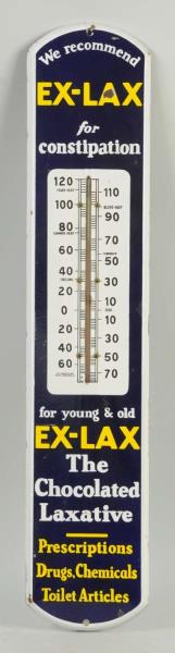 Appraisal: Ex-Lax Porcelain Thermometer This thermometer has minor loss around the