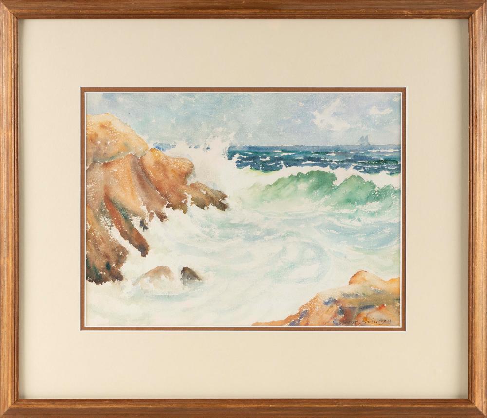 Appraisal: OSCAR ANDERSON MASSACHUSETTS OHIO - COAST OF CAPE ANN WATERCOLOR