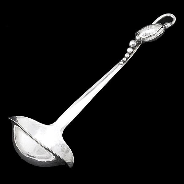 Appraisal: GEORG JENSENSilver Blossom gravy ladle Post-war mark OT