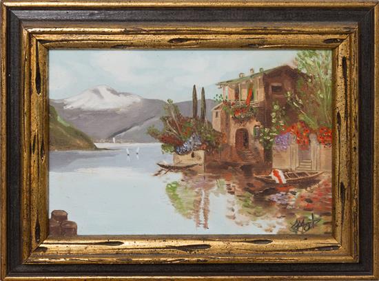 Appraisal: Sale Lot Artist Unknown th century Western Landscape oil on