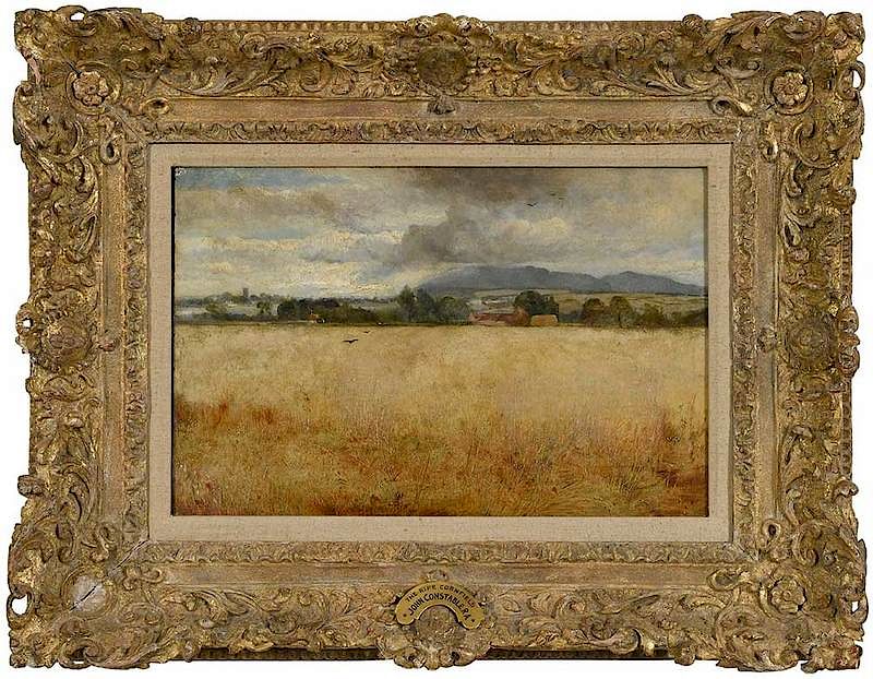 Appraisal: Follower of John Constable British - The Ripe Cornfield unsigned