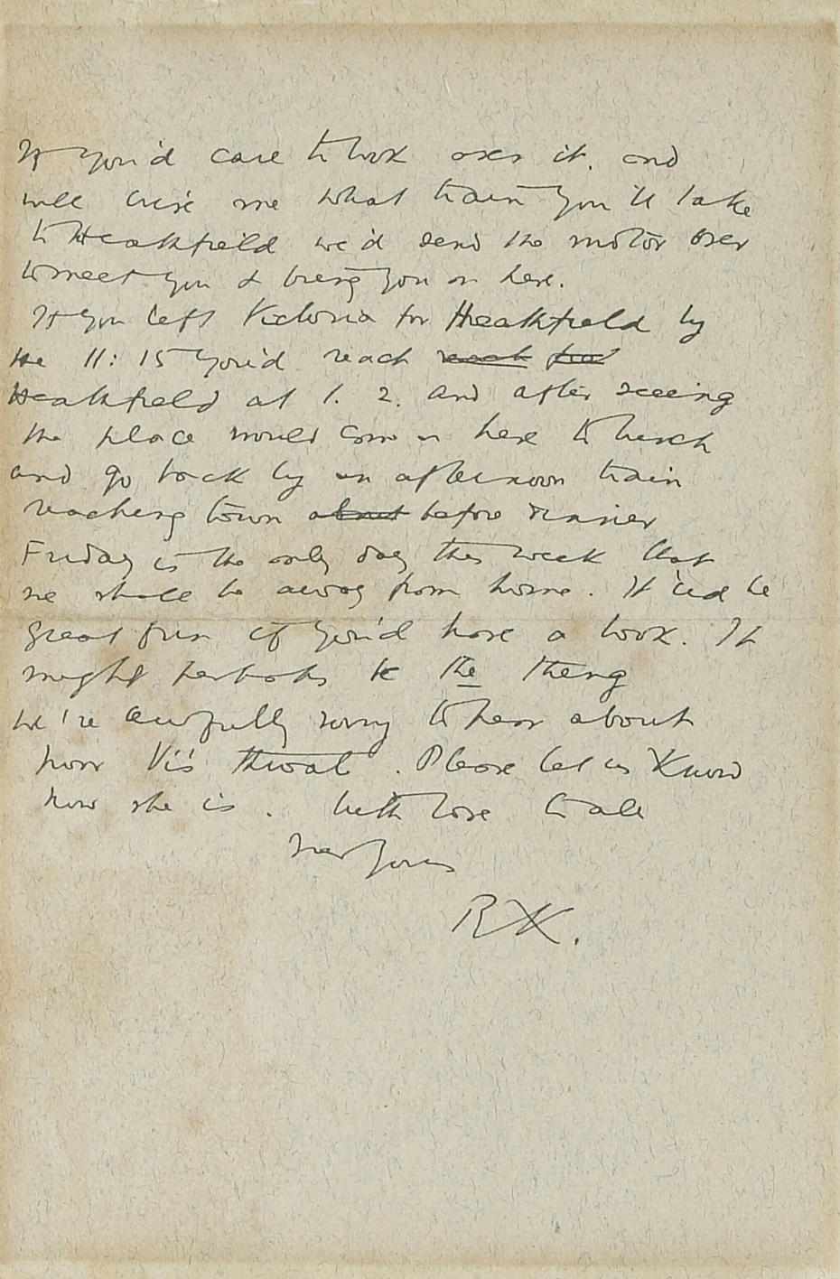 Appraisal: KIPLING RUDYARD Autograph Letter Initialed ''R K '' pp vo