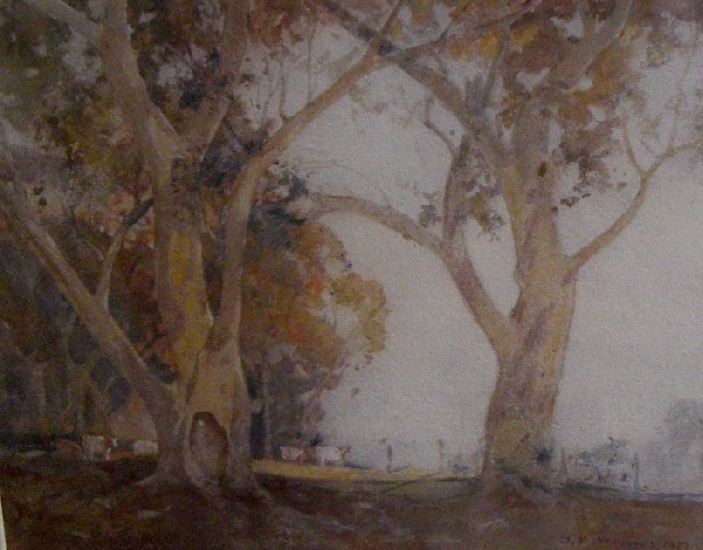 Appraisal: Benjamin Edwin Minns - Autumn Landscape watercolour signed and dated