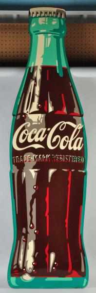 Appraisal: Tin Coca-Cola Bottle Cutout Sign Description s Very clean and