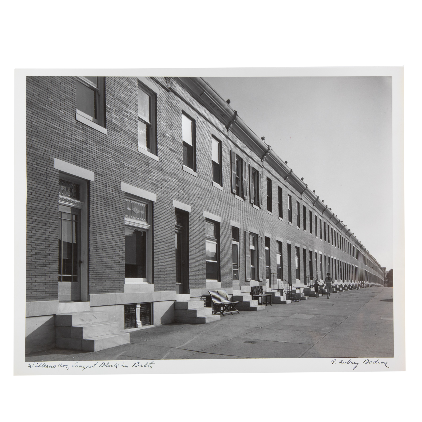 Appraisal: A AUBREY BODINE WILKENS AVE American - Gelatin silver print