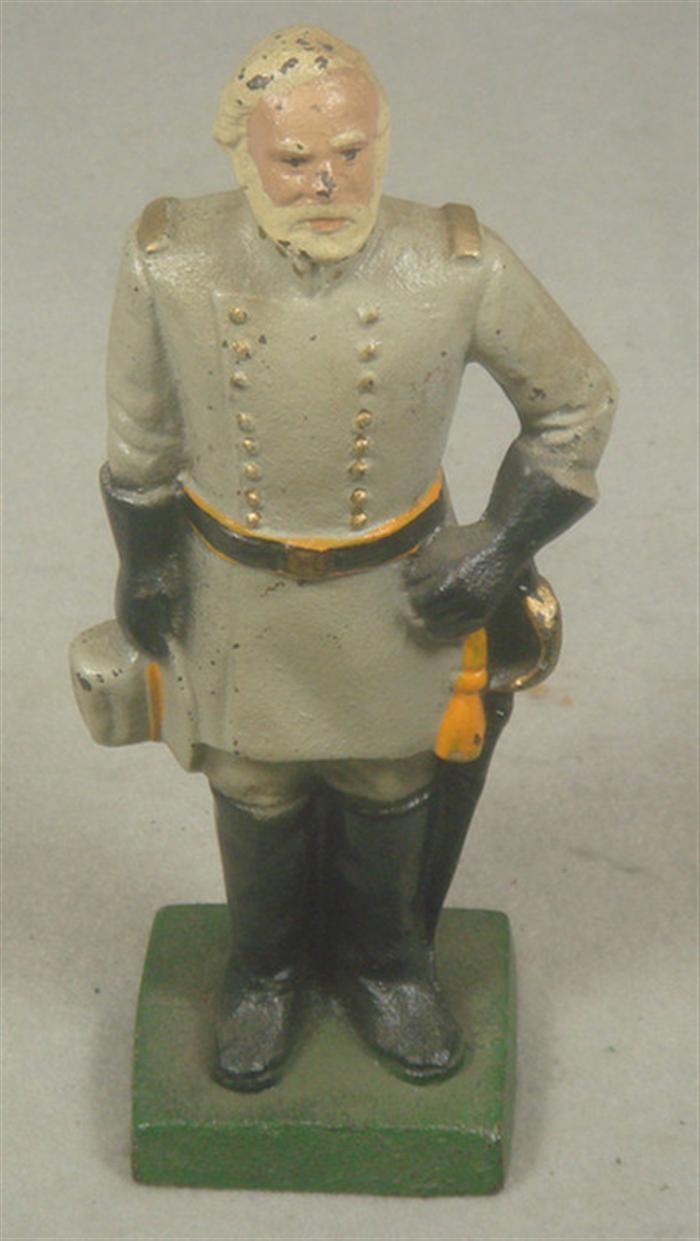 Appraisal: Cast iron doorstop General Robert E Lee in full uniform