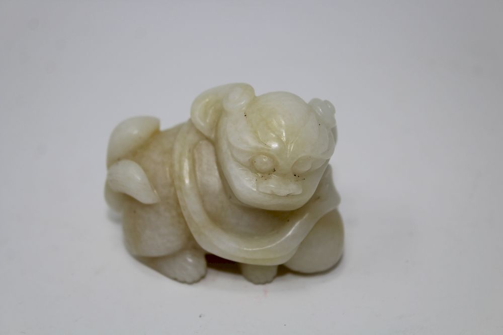 Appraisal: Chinese Carved Jade Animal Figure Chinese Carved Jade Animal Figure