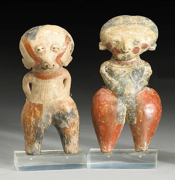 Appraisal: Two Nayarit figures Circa B C - A D Chinesco