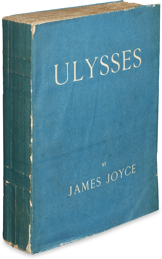 Appraisal: JOYCE JAMES Ulysses Thick to original blue wrappers lettered in