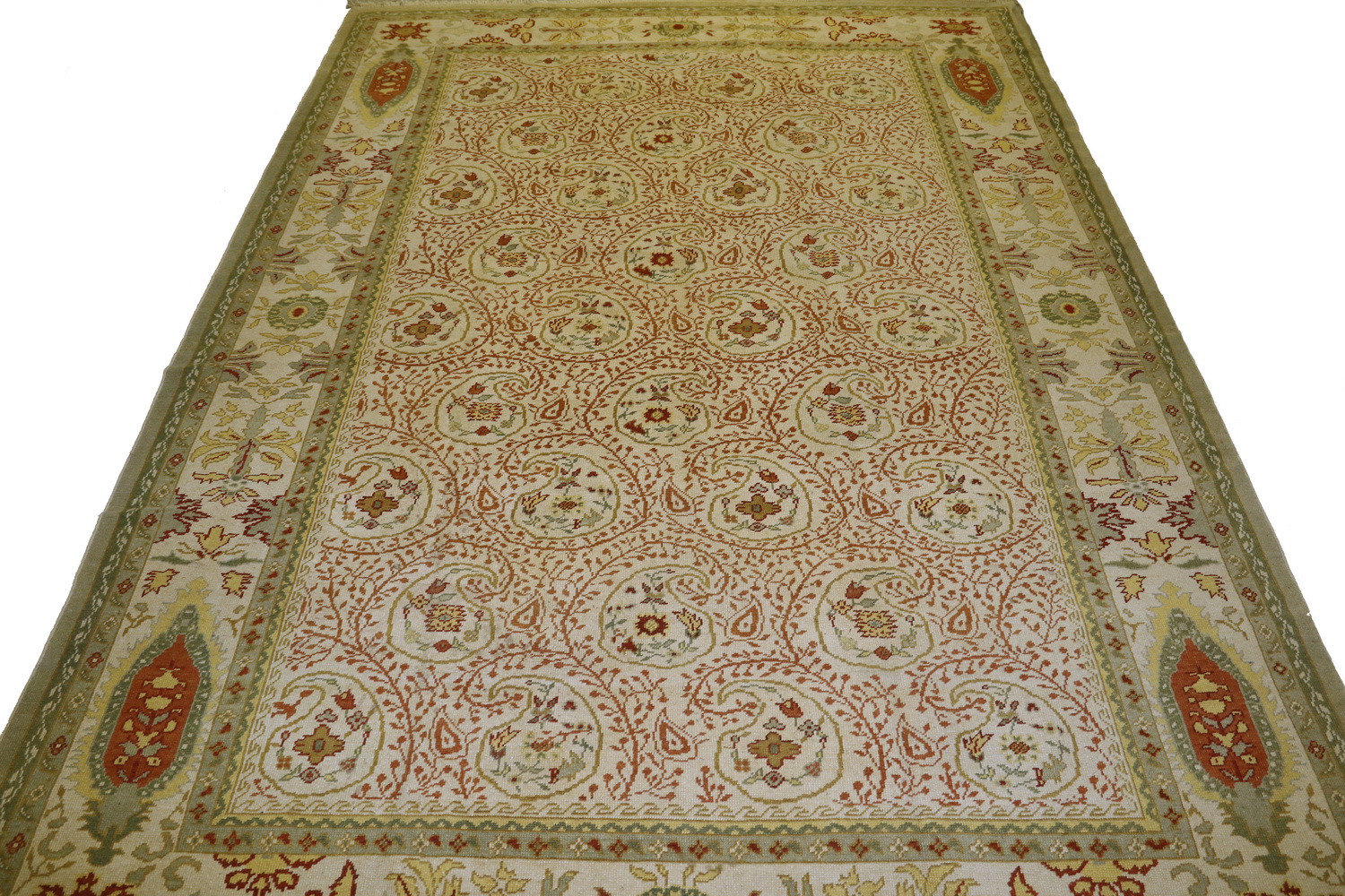 Appraisal: TURKISH CARPET - '- X '- Overall lattice of large