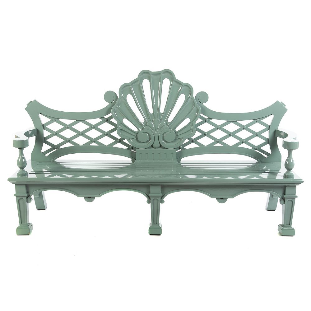 Appraisal: Oscar de la Renta Garden Seat Bench by Century Designed