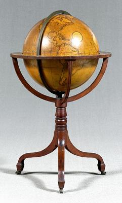 Appraisal: Cary's terrestrial library globe John Cary - brass mounts marked