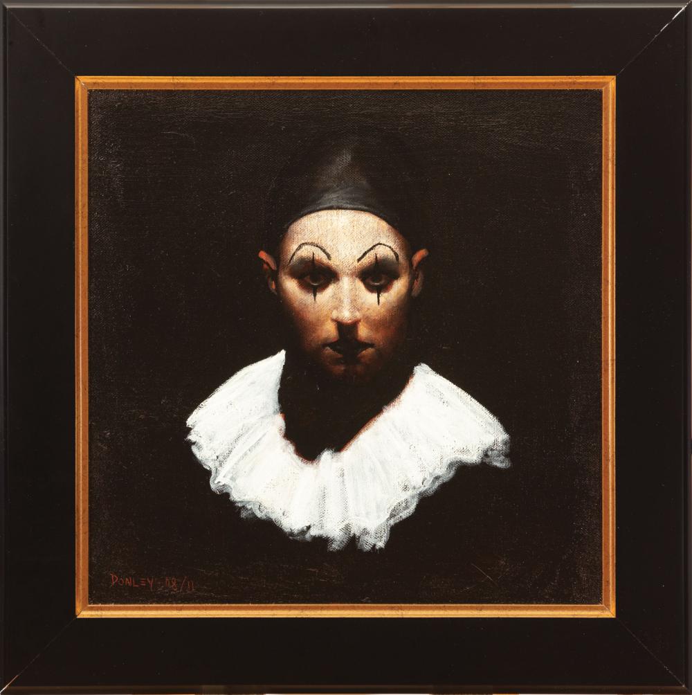 Appraisal: Ray Donley American Texas b Pierrot No oil on canvas