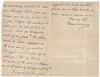 Appraisal: CLEVELAND GROVER Two Autograph Letters Signed to Kit Clarke The